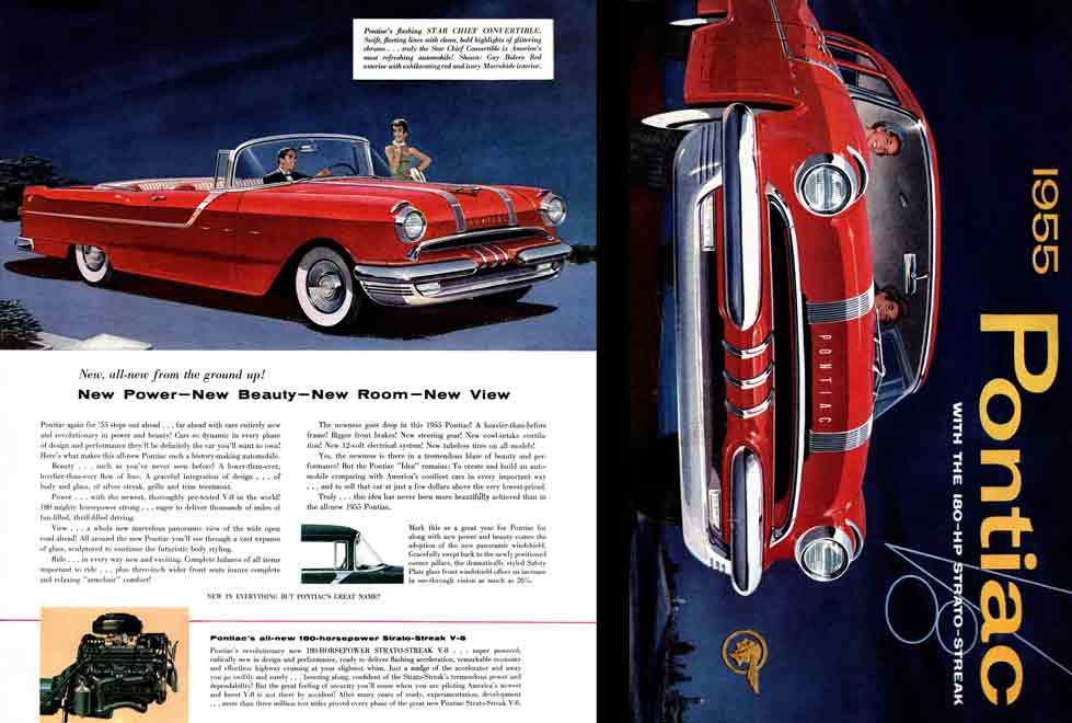 Pontiac 1955 - 1955 Pontiac with the 180 HP Strato-Streak