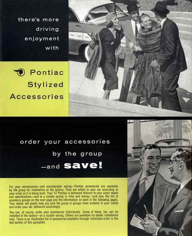 Pontiac Stylized Accessories 1957 - there's more driving enjoyment with