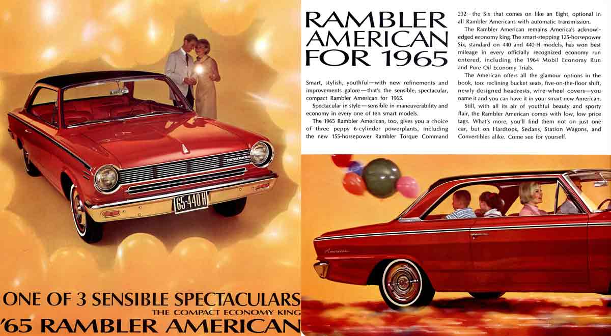 Rambler 1965 - One of 3 Sensible Spectaculars - the compact economy king - '65 Rambler American