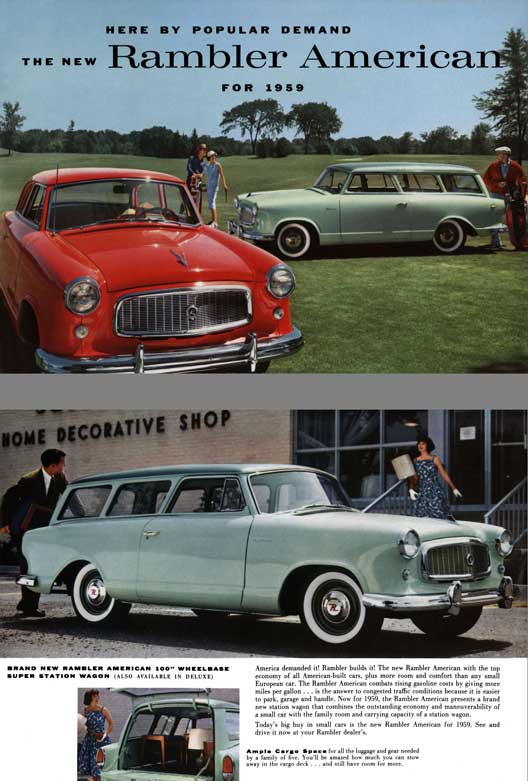 Rambler American 1959 - Here by Popular Demand - The New Rambler American for 1959