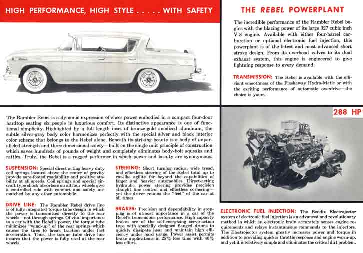 Rambler Rebel 1957 - The Rambler Rebel featuring Bendix Electrojector Electronic Fuel Injection