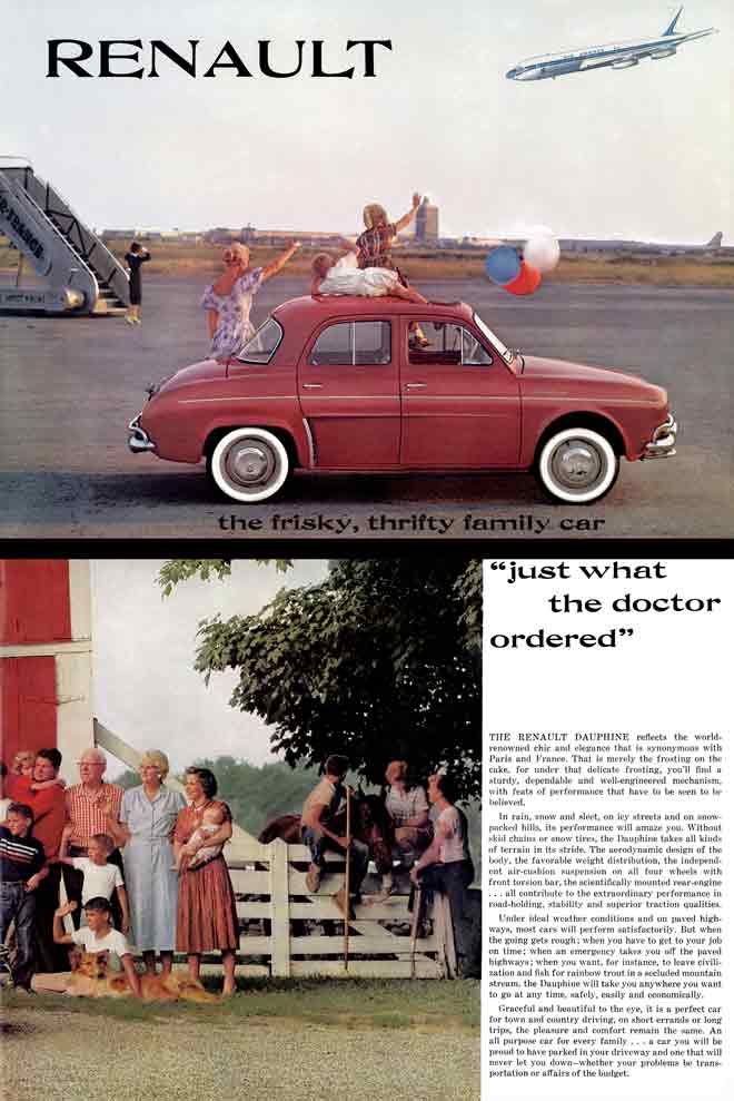 Renault (c1960) - the frisky, thrifty family car