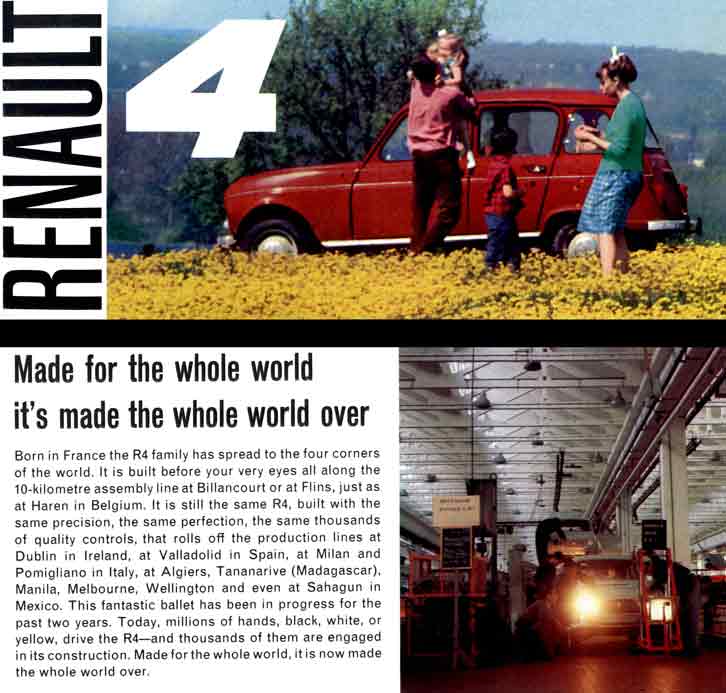 Renault R4 1964 - Made for the whole world, it's made the whole world over