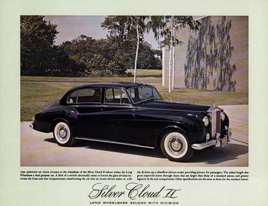 Rolls Royce c1960 - Rolls Royce Silver Cloud II Long Wheelbase Saloon with Division