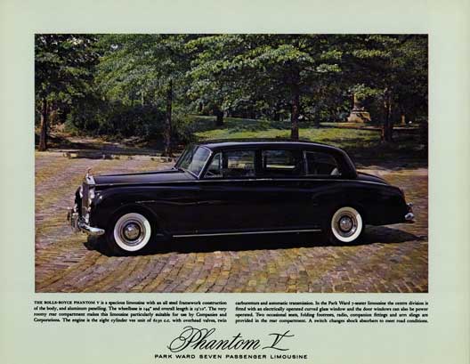 Rolls Royce c1967 - Rolls Royce Phantom V Park Ward Seven Passenger Limousine