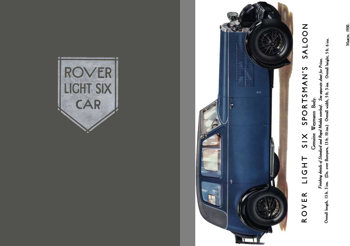 Rover 1930 - Rover Light Six Car