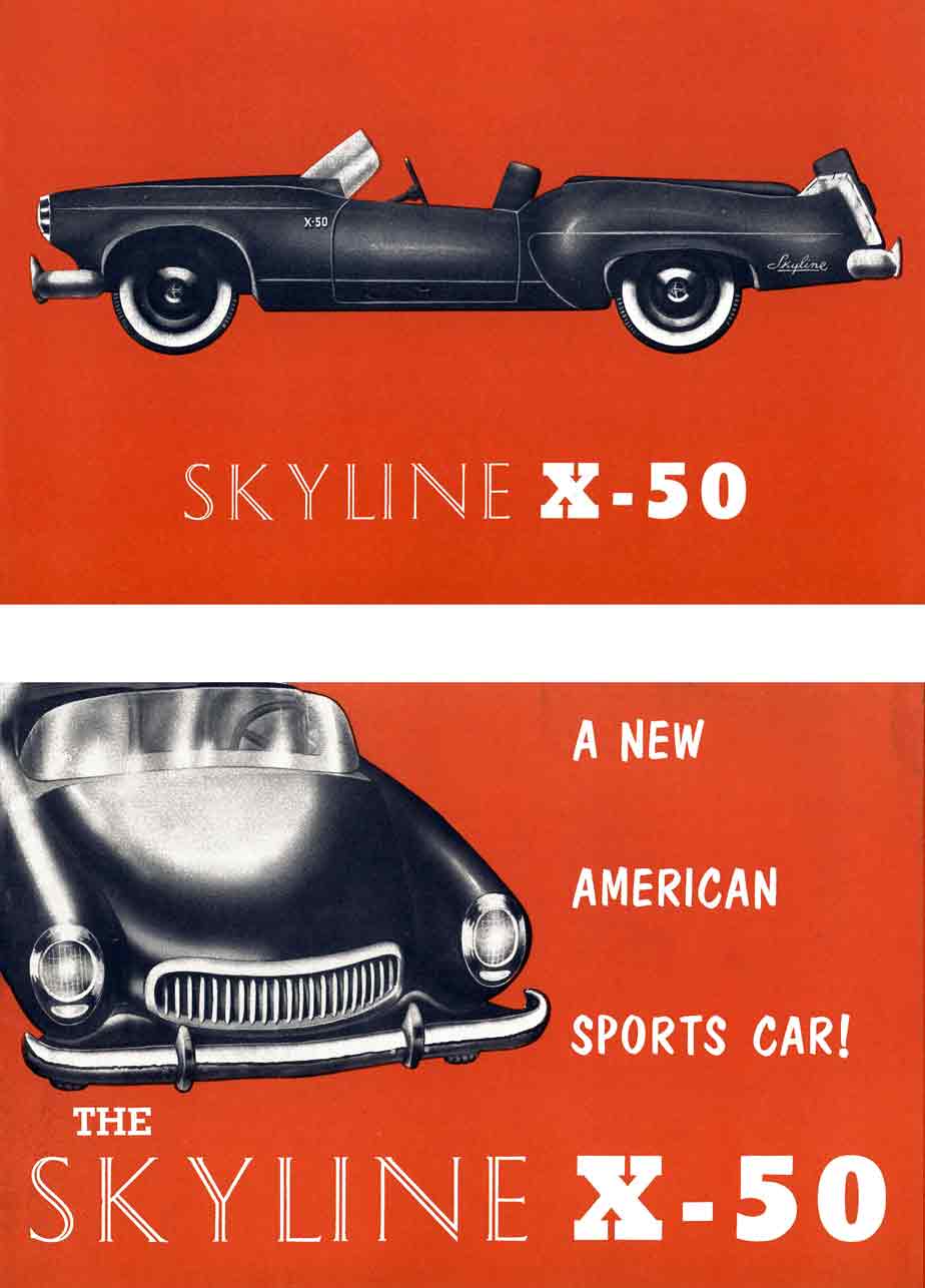 X-50 Skyline (c1953) - A New American Sports Car!  The Skyline X-50
