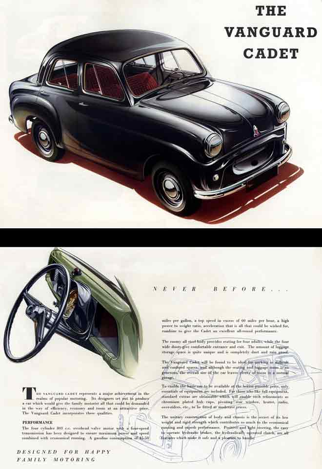 Vanguard Cadet 1954 Standard Motor - Never Before