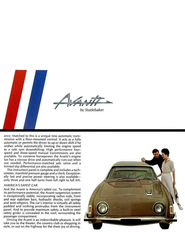 Avanti 1962 Studebaker - Avanti by Studebaker