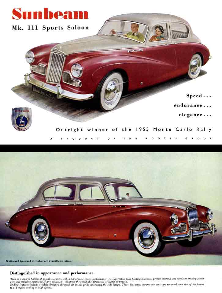 MK III Sports Saloon (c1955) Sunbeam - Speed ~ Endurance ~ Elegance