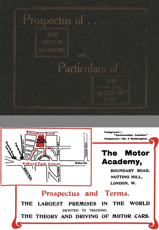 The Motor Academy 1906 - Prospectus of... The Motor Academy and Particulars of... The Tourist Trophy