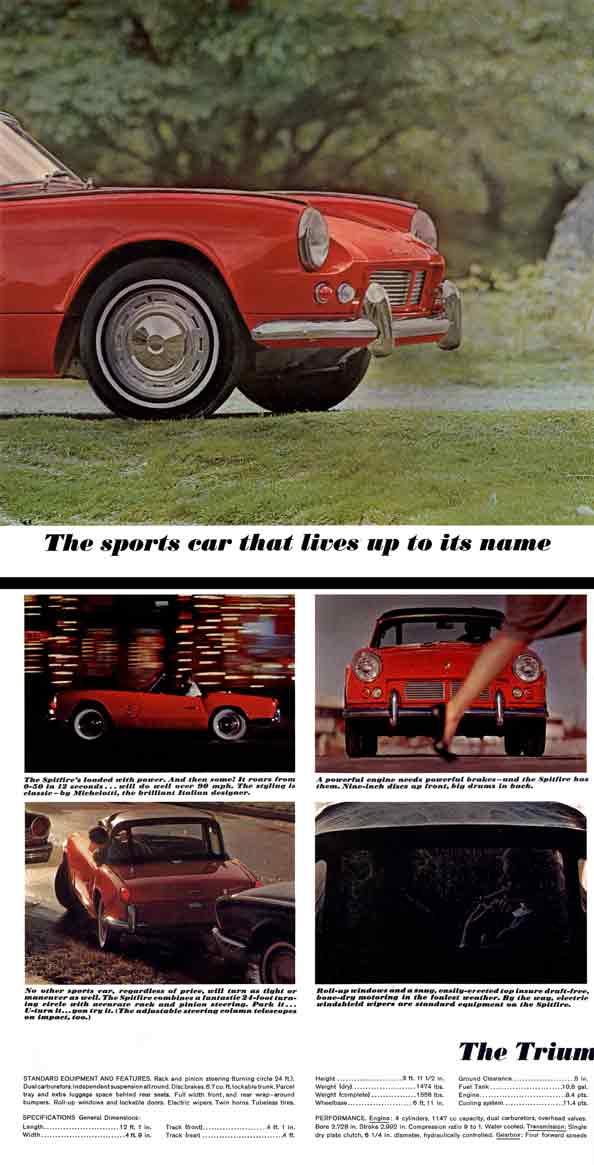 Triumph Spitfire 1963 - The sports car that lives up to its name