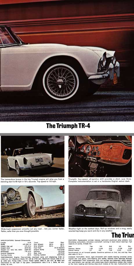 Triumph TR-4 1965 - The Triumph TR-4