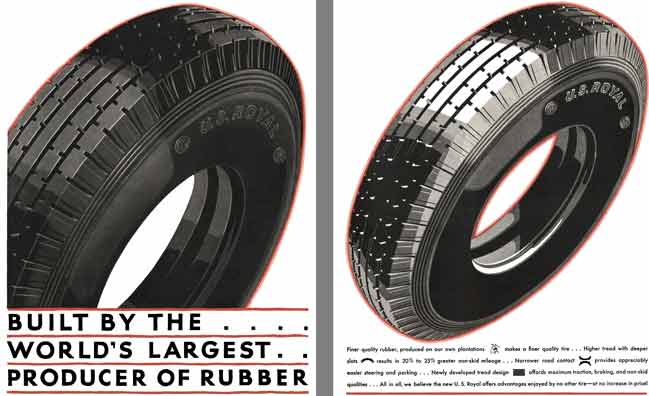 US Royal Tire 1929 - US Royal Tire Ad - Built by the …. World's Largest.. Producer of Rubber