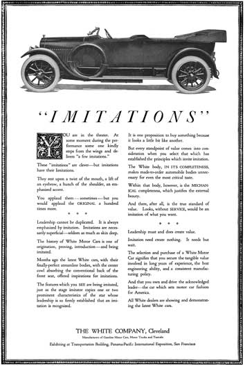 White c1929 - White Ad - Imitations